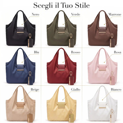 3-in-1 Tote Bag: Charm, Keys, Bag