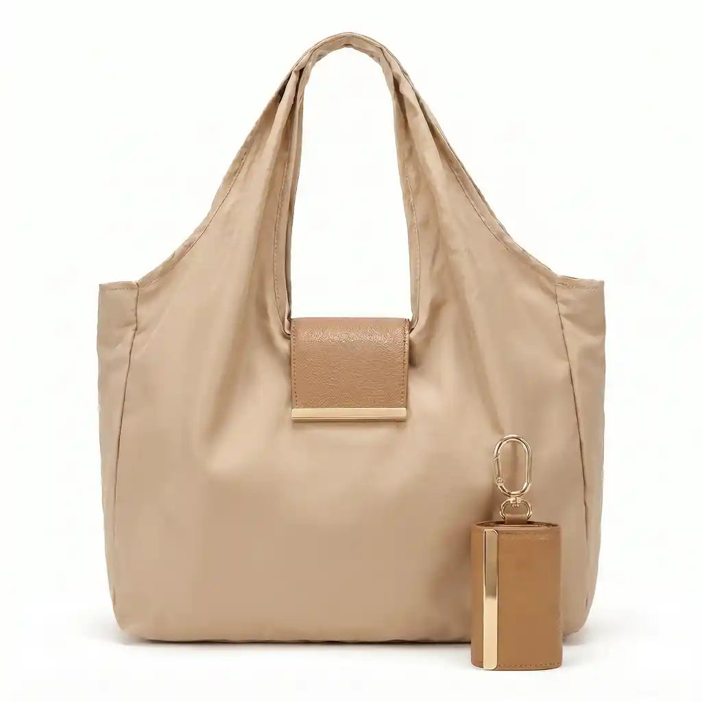 3-in-1 Tote Bag: Charm, Keys, Bag