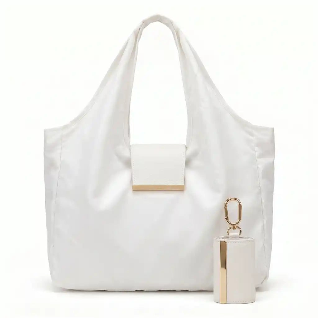 3-in-1 Tote Bag: Charm, Keys, Bag