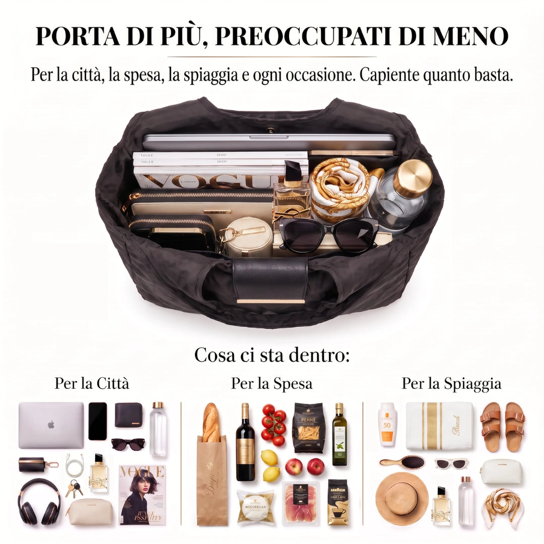 Tote Bag 3-in-1: Charm, Chiavi, Borsa