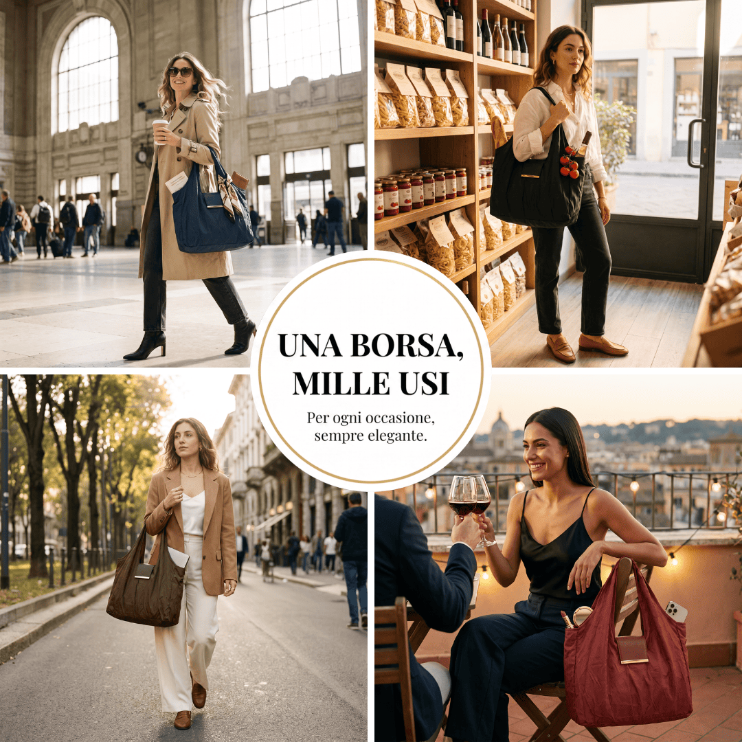 Tote Bag 3-in-1: Charm, Chiavi, Borsa